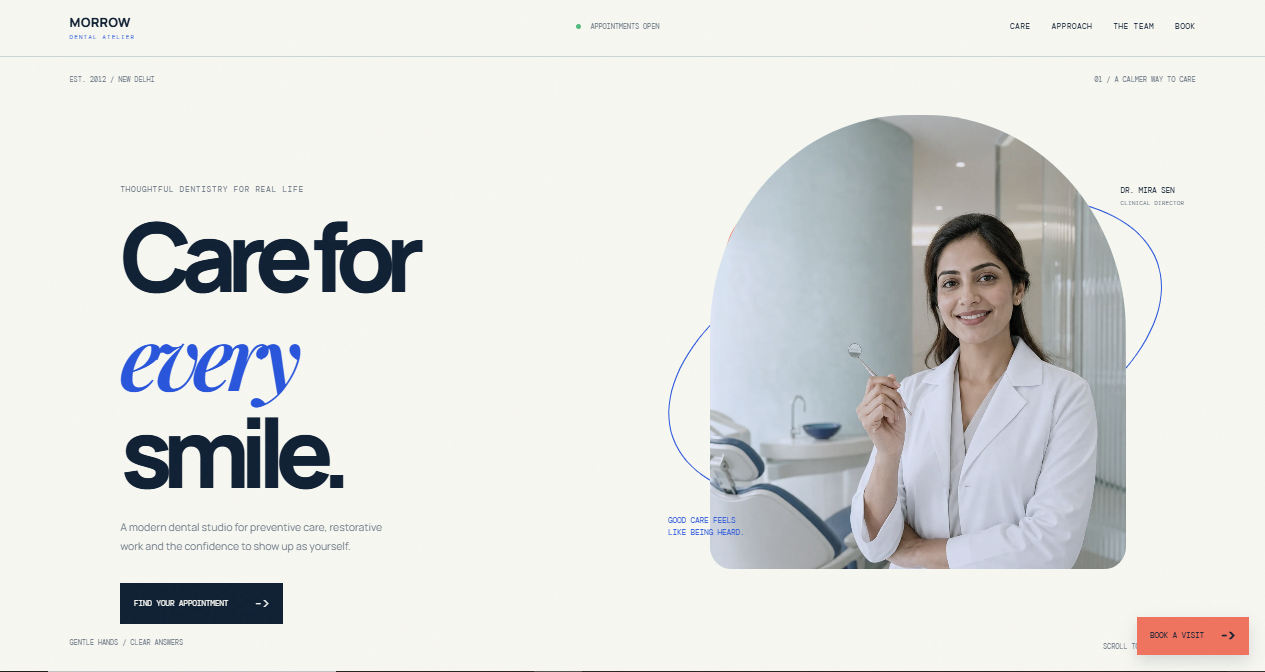 Dental Clinic Modern Landing Page