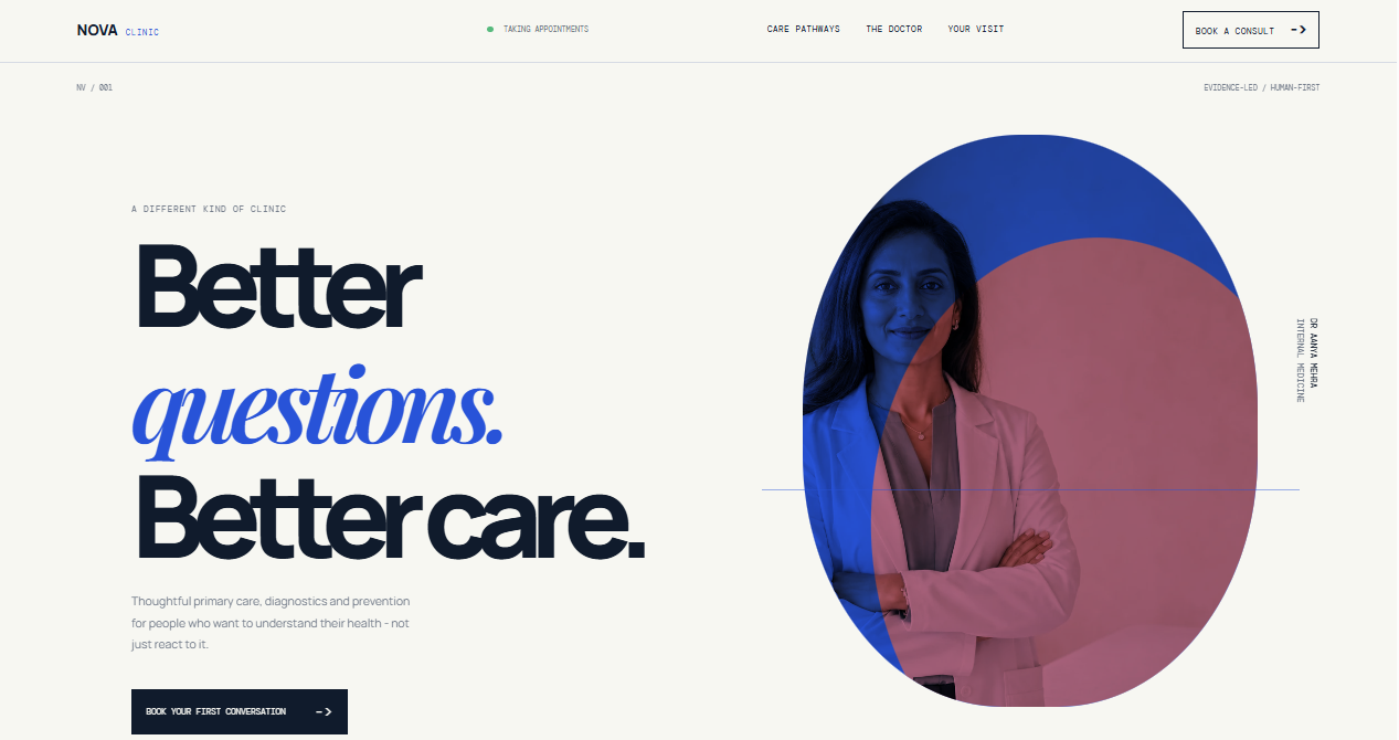 Clinic Modern Landing Page